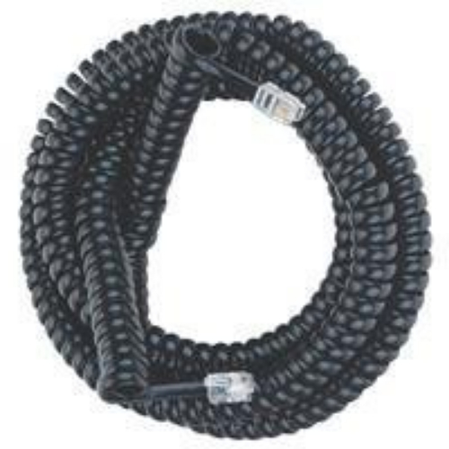 RCA TP282BLR 25 foot Phone Handset Coil Cord, Replaces your existing handset cord, Connects a phone handset to a phone base, 25 feet of black coil cord, Lifetime warranty, UPC 079000404224 (TP282BLR TP-282BLR)