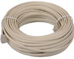 RCA TP443R 50 foot Phone Line Cords with Connectors in Ivory Color, Two or four wire systems, Standard phone connectors on both ends, Use as an extension cord for your phone, Flexible and functional for today's telephone devices, Connect two phone devices together or connect a phone to a wall jack, UPC 079000309840 (TP-443R TP443R) 
