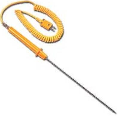 Extech TP882 Type K Penetration Probe (-50 to 1000F), Type K high temperature probe with mini connector, 8