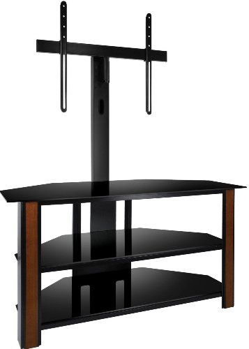 Bell'O TPC2127 Triple Play Universal Flat Panel A/V System with Swivel TV Mounting, Holds Most 32-52 inch Flat Panel TVs (up to 125 lbs.), Height Adjustable from 56-1/2