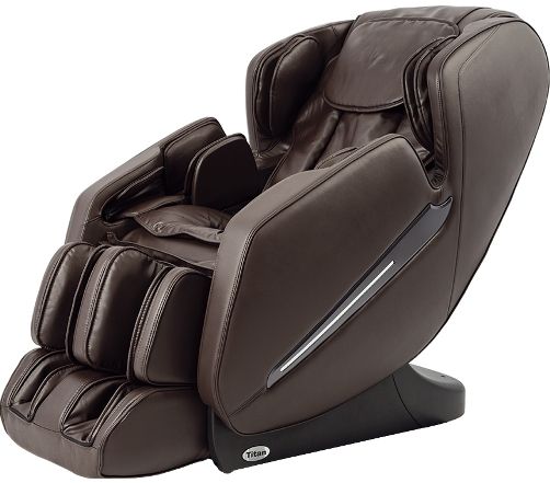 Titan TP-Carina B L-Track Massage Chair with Space Savings, Brown, Zero Gravity, Foot Roller, Airbag Massage, Computer Body Scan, 5 Massage Styles, 6 Preset Programs, 3 Memory Programs, LED Chromotherapy, Remote Holder, Remote Control, UPC 851500008924 (TPCARINAB TP-CARINA TP CARINA)