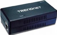 Trendnet TPE-111GI Gigabit Power over Ethernet Injector for 10/100/1000T deliver power up to 100 meters-328ft, Network devices at Gigabit speeds all within a compact device, Easy install PoE devices where a power outlet is not available, Reduce installation and network equipment costs, Safeguards network devices with short circuit protection, Plug and Play in remote location (TPE 111GI TPE111GI) 