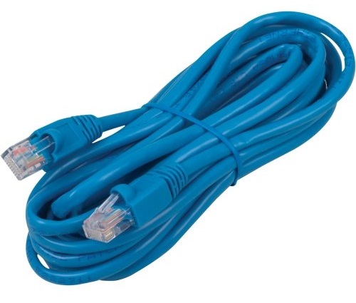 RCA TPH531BR Cat5e 14 Ft Network Cable - Blue; Performance of up to 100 MHz; Suitable for 10BASE-T, 100BASE-TX (Fast Ethernet), and 1000BASE-T (Gigabit Ethernet); UPC 044476061462 (TPH531R TPH-531BR)