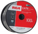 RCA TPH634R 100-Feet Cat6 Network Cable; 100 Ft Cat6 Network Cable; Connects your computer or home entertainment device to a network; Perfect for networking, DSL or cable modem/router, game consoles, Blu-ray players, connected TVs; UPC 044476071966 (TPH634R TPH634R) 