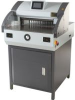 Tamerica TPI-4900E Programmable Paper Stack Cutter -  19.29", 5" Touch Screen, Stainless steel Feed in table, 3.15" Cutting Thickness, 1.18" Min Cutting Length, ±0.2mm Cutting Precision, 19.29" Max Cutting Length, 400W One intergrated motor, 3.14" Max Cutting Capacity, 100 programs x 96 settings Programmability, Ball screw + double lead rod, Optical Cut Line, UPC 702142507620 (TPI4900E TPI-4900E TPI 4900E) 