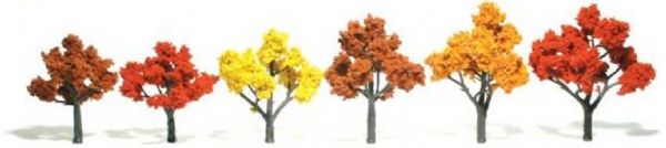 Woodland Scenics TR1577 Ready Made Tree Value Pack Fall Colors, 3