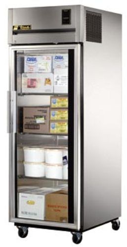 True TR1F-1G 31 Cu.Ft. Reach-In Glass Door Freezer, 300 series stainless steel exterior and interior (TR1F1G TR1F-1 TR1F 1G TR1F1 TR1-F1)
