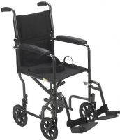 Drive Medical TR37E-SV Lightweight Steel Transport Wheelchair, Fixed Full Arms, 17" Seat, 8" Casters, 4 Number of Wheels, 14" Armrest Length, 27" Armrest to Floor Height, 18" Back of Chair Height, 8" Closed Width, 8" Rear Wheels, 17" Seat to Floor Height, 8" Seat to Armrest Height, 15.75" Depth of Seat Upholstery, 15.25" Width Between Posts, 17" Width of Seat Upholstery, 15" Width Between Armrest Pads, UPC 822383132839 (TR37E-SV TR37E SV TR37ESV) 