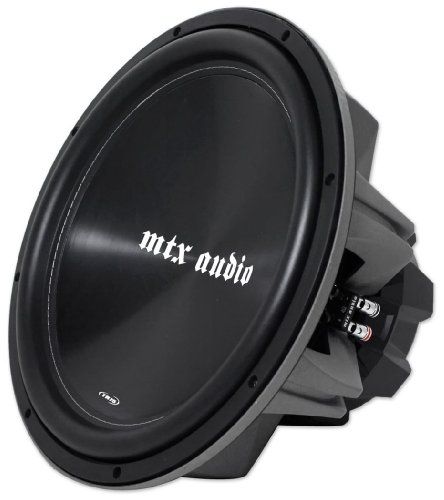 MTX Audio TR7515-22 Model TR75 Thunder Round Subwoofer, 600 Watts RMS Power, 1200 Watts Peak Power, 300 - 600 RMS Recommended Amp Power, Dual 2 Ohms Impedance, 24Hz - 150Hz Frequency Response, 86.4dB (1W/1M) Sensitivity, 2.4