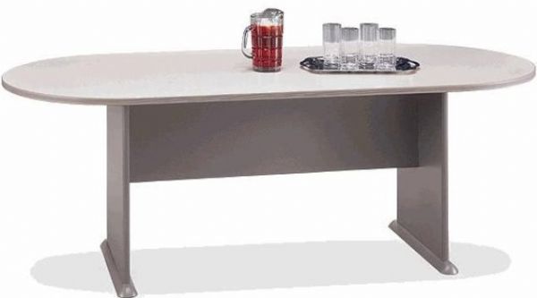 Bush TR75784 Racetrack Conference Table, Medium Taupe Finish, Includes adjustable levelers, Comfortable seating for six people  (TR 75784  TR-75784  75784) 