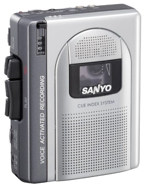 Sanyo TRC-970C Voice Activated Standard Cassette Recorder, Voice Activation Recording, Selectable microphone sensitivity (TRC970C TRC 970C TRC-970)