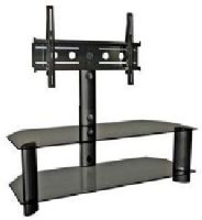 Tech Craft TRK50B Wide Mountable Flat Panel HDTV Stand 50"; Allows for hanging of most plasma/lcd tvs; Doubles as a tv stand without the back panel; Includes mounting panel; Mount rated for 175 lbs; Black finish with black glass; 45.75"h x 19.75"d Dimensions (TRK50 TRK-50B TRK-50) 
