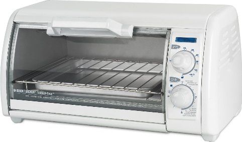 Black & Decker TRO420 Toast-R-Oven 4-Slice Countertop Oven/Broiler, 4-slice toaster oven for toasting, Bakig, broiling, and reheating food, 30-minute timer , Stay-on function, Adjustable toast-shade control, Variable temperature up to 450 degrees F, See-through glass door, Swing down crumb tray for easy cleanup, UPC 050875532601 (TRO420 TRO-420 TRO 420)