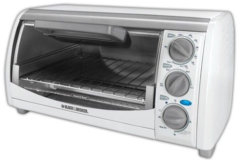 Black & Decker TRO490W Large-capacity Countertop Toast-R-Oven, Extra-Deep Curved Interior for Medium Pizza, Broiling Rack Fits 4 Slices of Bread, Dual-Position Rack Slots, Bake, Broil, Toast and Keep Warm, Toast Cycle, Stay On Feature, 30-Minute Timer, Removable Crumb Tray, Easy-View Glass Door, Baking Pan, Built-In Rack Hooks, UPC Code 050875535565 (TRO-490W TRO 490W TRO490 Applica B&D)