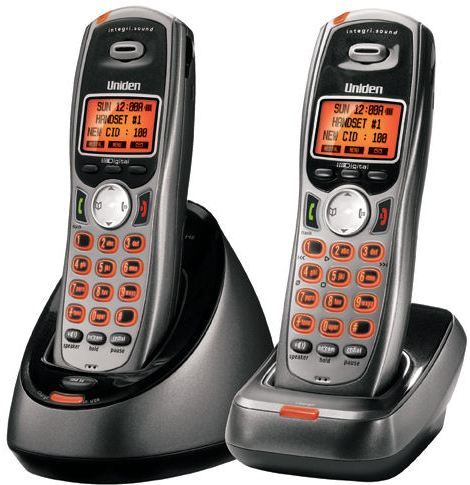 Uniden TRU9460-2 Remanufactured 5.8GHz Digital (FHSS) Compact Cordless Phone with Caller ID and Extra Handset, 10 Handset Expandability (Maximum), Banner Display, Handset Speakerphone, Programmable CID or Memory Locations at Handset/Base 100, Conference Calling 3-Way, DirectLink Technology 2-way Radio Communication (TRU94602 TRU-9460-2 TRU9460)