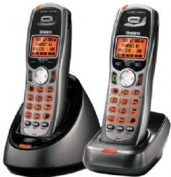 Uniden TRU9460-2 Remanufactured 5.8GHz Digital (FHSS) Compact Cordless Phone with Caller ID and Extra Handset, 10 Handset Expandability (Maximum), Banner Display, Handset Speakerphone, Programmable CID or Memory Locations at Handset/Base 100, Conference Calling 3-Way, DirectLink Technology 2-way Radio Communication (TRU94602 TRU-9460-2 TRU9460)