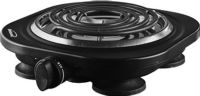 Brentwood Appliances TS-321BK Electric 1000W Single Burner, Black Color, Concealed heating element for easy cleaning, Weight 2.5 lbs, UPC 812330021200 (BRENTWOODTS321BK BRENTWOODTS-321BK BRENTWOODTS 321BK BRENTWOOD TS 321BK BRENTWOOD-TS-321BK TS321BK) 