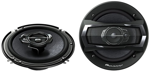 Pioneer TS-A1675R 6 1-2 inch 3-way Speaker, Max. Music Power (Nominal) 300 W (50 W), Cone Material Multilayer Mica Matrix Cone, Frequency Response 35 Hz to 31 kHz, Sensitivity (1 W/1 m) 90 dB, Impedance 4 ohm, Crossover Frequency No, Mounting Depth 1-3/4