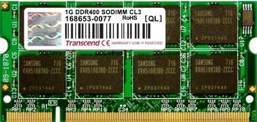 Transcend TS128MSD64V4A DDR 200Pin SO-DIMM 1GB DDR-400 Non-ECC Memory Module, JEDEC standard 2.6V +/- 0.1V Power supply, Double-data-rate architecture, Two data transfers per clock cycle, Differential clock inputs (CK and /CK), DLL aligns DQ and DQS transitions with CLK transition, UPC 760557796930 (TS-128MSD64V4A TS 128MSD64V4A TS128-MSD64V4A TS128 MSD64V4A)