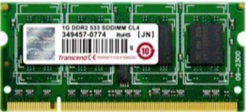 Transcend TS128MSQ64V5J DDR2 200PIN 533 SO-DIMM 1GB Memory Module With 128Mx8 CL4, JEDEC standard 1.8V +/- 0.1V Power supply, VDDQ=1.8V +/- 0.1V, Max clock Freq 267MHZ; 533Mb/s/Pin; Posted CAS, Write Latency (WL) = Read Latency (RL)-1, Burst Length 4, 8 (Interleave/nibble sequential), UPC 760557796602 (TS-128MSQ64V5J TS 128MSQ64V5J TS128M-SQ64V5J TS128M SQ64V5J)