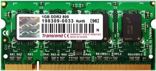 Transcend TS128MSQ64V8U DDR2 200Pin DIMM 1GB DDR2-800 Unbuffer Non-ECC Memory Module, JEDEC standard 1.8V +/- 0.1V Power supply, Max clock Freq 400MHZ, Posted CAS, Programmable CAS Latency: 4, 5, 6; Programmable Additive Latency: 0, 1, 2, 3, 4, 5; Write Latency (WL) = Read Latency (RL)-1; UPC 760557811268 (TS-128MSQ64V8U TS 128MSQ64V8U TS128-MSQ64V8U TS128 MSQ64V8U)