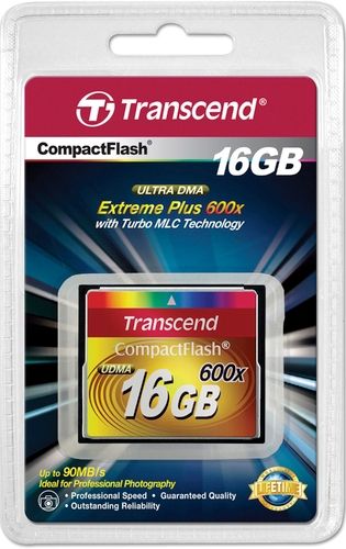 Transcend TS16GCF600 Extreme Plus16GB CompactFlash Card, Ultra