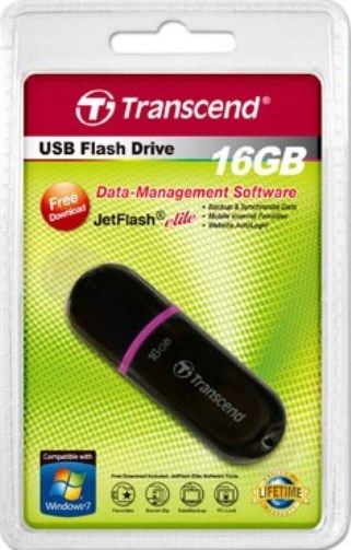 Transcend TS16GJF300 JetFlash 300 16GB Flash Drive, Black, Fully compatible with Hi-speed USB 2.0 interface, Easy Plug and Play installation, USB powered, No external power or battery needed, LED status indicator, Extremely slim and portable, Lanyard / key ring attachment loop, Exclusive Transcend Elite data management software, UPC 760557817307 (TS-16GJF300 TS 16GJF300 TS16G-JF300 TS16G JF300)