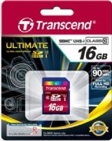 Transcend TS16GSDHC10U1 SDHC Class 10 UHS-I 600x (Ultimate) 16GB Memory Card, Transfer Rate (Max) 90MB/s 600x, MLC flash-based performance and reliability, Supports Ultra High Speed Class 1 specification, Class 10 compliant, Fully compatible with SD 3.01 standards, Easy to use, plug-and-play operation, UPC 760557821748 (TS-16GSDHC10U1 TS 16GSDHC10U1 TS16G-SDHC10U1 TS16G SDHC10U1) 