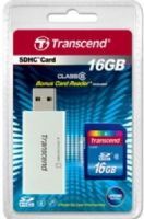 Transcend TS16GSDHC6-P2 Premium Series SDHC Class 6 16GB Memory Card with USB Card Reader, Fully compatible with SD 2.0 Standards, SDHC Class 6 compliant, Easy to use, plug-and-play operation, Built-in Error Correcting Code (ECC) to detect and correct transfer errors, Complies with Secure Digital Music Initiative (SDMI) portable device requirements, UPC 760557816553 (TS16GSDHC6P2 TS16GSDHC6 P2 TS16G-SDHC6-P2 TS16G SDHC6-P2) 