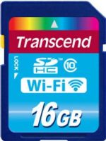 Transcend TS16GWSDHC10 Wi-FI Flash memory card, 16 GB Storage Capacity, 20 MB/s read 15 MB/s write Speed Rating, Class 10 SD Speed Class, SDHC Memory Card Form Factor, 3.6 V Supply Voltage, ECC support, BSMI,  Linux Kernel 2.4 or later, Apple MacOS X 10.5 or later, Apple iOS 5, Android 2.2 or later, Microsoft Windows Vista / XP / 7 / 8, Microsoft Windows Vista / XP / 7 / 8 - 64-bit versions OS Required, UPC 760557824381 (TS16GWSDHC10 TS16-GWSDHC-10 TS16 GWSDHC 10)  