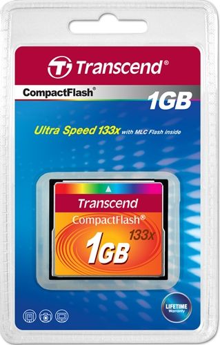 133X Transcend 1GB CF Card TS1GCF133 