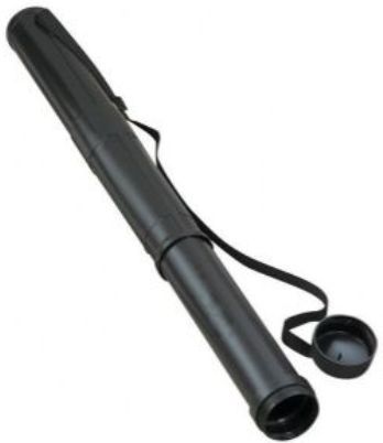 Alvin TS2 Plastic Telescoping Tube, 3 in Internal Diameter I.D., Black, Adjusts in lenght from 27 to 50 in with Friction Lock, Water-resistant, Ideal for Drawings Maps Posters, Twist-off screw cap, Removable adjustable shoulder strap, Ship Weight 0.94 lbs, SHip Dimension: 28 x 4 x 4 in, UPC 088354501107, Harmonized Code 0003923309090 (ALVINTS2 ALVIN-TS2 TS-2 TS 2)