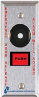 Alarm Controls TS-26 Emergency Door Release, Red 5/8 X 7/8 Inch Rectangular Pushbutton, Pushbutton Labeled "Exit", Plate Labeled "Emergency Door Release Alarm Will Sound, S.P.D.T. Latching Pushbutton, Contacts Rated 3a. @ 35 VDC Or 120 VAC, Switch Illuminated With High Brightness Led, Operates On 12 Or 24 Volts AC/DC (TS26 TS 26) 
