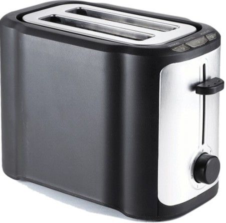 Brentwood Appliances TS-290B Two-Slice Toaster, Elegant Combination of Black and Stainless Steel Design, Large Body, Wide Slots for Gourmet Breads, Seven Settings for Desired Browning Level, Cool Touch Body, Defrost, Cancel, and Reheat buttons, UPC 181225000164 (TS290B TS 290B TS-290 TS290)