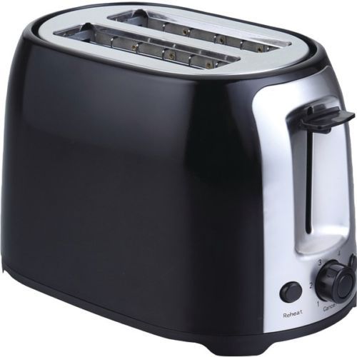 Brentwood TS-292B Two Slice Cool Touch Toaster, Black and Stainless Steel; Elegant Combination of Black and Stainless Steel Design; Large Body; Wide Slots for Gourmet Breads; Seven Settings for Desired Browning Level; Cool Touch Body; Defrost, Cancel, and Reheat buttons; 800 Watts Power; cETL Approval Code; Weight 3 lbs; UPC 812330020364 (TS292B TS 292B TS-292) 