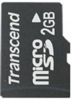Transcend TS2GUSD-2 Flash Transcend 2Gb Mirco Sd Card, 2 GB Storage Capacity, microSD Form Factor, 2.7 - 3.6 V Supply Voltage, 1 x microSD Compatible Slots, microSD to SD/mini SD adapters Included Memory Adapter, UPC 760557805526 (TS2GUSD 2 TS2GUSD2 TS2GUSD-2) 