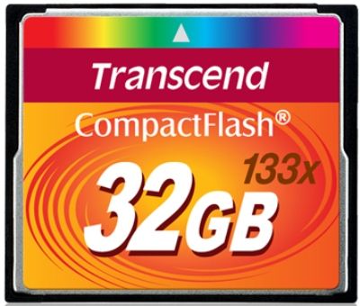 Transcend TS32GCF133 CompactFlash 32GB 133x Memory Card, Ultra-fast 133X performance with dual-channel support, Conforms to CF Type I standards, Data transfer rate 15~40MB/sec(Max), Supports Ultra DMA mode 0-4, CompactFlash 4.0 compliant, Built-in hardware ECC technology for detecting and correcting errors, UPC 760557811732 (TS32-GCF133 TS-32GCF133 TS32GCF-133 TS32 GCF133)