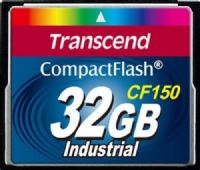 Transcend TS32GCF150 Industrial 32GB CompactFlash Card, Data transfer rate Read 45MB/sec (Max), Data transfer rate Write 45MB/sec (Max), CompactFlash Specification Version 4.1 Compliant, Support S.M.A.R.T (Self-defined) to monitor Erase Count for lifetime evaluation, Support Security Command, Support Static Data Refresh, UPC 760557819554 (TS-32GCF150 TS 32GCF150 TS32-GCF150 TS32 GCF150) 
