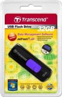 Transcend TS32GJF500 JetFlash 500 32GB Retracable Flash Drive (Purple Slider), Black, Read 32 MByte/s, Write 18 MByte/s, Capless design with a sliding USB connector, Fully compatible with USB 2.0, Easy plug and play installation, USB powered. No external power or battery needed, Offers a free download of Transcend Elite data management tools, UPC 760557817543 (TS-32GJF500 TS 32GJF500 TS32G-JF500 TS32G JF500) 
