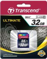 Transcend TS32GSDHC10 SDHC Class 10 (Ultimate) Memory Card, 32GB Capacity, Fully compatible with SD 3.0 Standards, SDHC Class 10 compliant, Easy to use, plug-and-play operation, Built-in Error Correcting Code (ECC) to detect and correct transfer errors, Complies with Secure Digital Music Initiative (SDMI) portable device requirements, UPC 760557818373 (TS-32GSDHC10 TS 32GSDHC10 TS32G-SDHC10 TS32G SDHC10) 