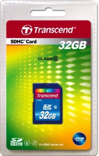 Transcend TS32GSDHC6 Premium Series SDHC Class 6 32GB Memory Card, Fully compatible with SD 2.0 Standards, SDHC Class 6 compliant, Easy to use, plug-and-play operation, Built-in Error Correcting Code (ECC) to detect and correct transfer errors, Complies with Secure Digital Music Initiative (SDMI) portable device requirements, UPC 760557815198 (TS-32GSDHC6 TS 32GSDHC6 TS32G-SDHC6 TS32G SDHC6)