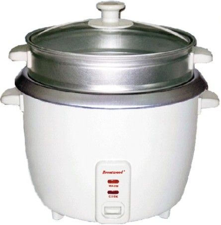 Brentwood Appliances TS-380S Rice Cooker and Steamer, 1.8 Liter Capacity, Steamer Attachment Included, Non-Stick Coated Inner Pot, Automatic Shut Off, UPC 710108001266 (TS380S TS 380S TS-380-S TS-380 TS380)