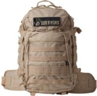 12 Survivors TS41000T Tactical Backpack, Tan, Zipper lumbar pad, Secret pockets under back padding, Extra padded shoulder straps, Velcro strip label, Top pocket is velvet lined, Elastic bands for maximum loading capabilities, High density 210T lining/PU3 (EN71-3 standard), Overall Size 246x52x18mm, Handle Size 132x52x18mm (TS-41000T TS 41000T TS41000) 
