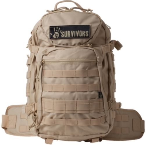 12 Survivors TS41000T Tactical Backpack, Tan, Zipper lumbar pad, Secret pockets under back padding, Extra padded shoulder straps, Velcro strip label, Top pocket is velvet lined, Elastic bands for maximum loading capabilities, High density 210T lining/PU3 (EN71-3 standard), Overall Size 246x52x18mm, Handle Size 132x52x18mm (TS-41000T TS 41000T TS41000)