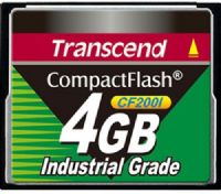 Transcend TS4GCF200I Industrial Temp CF200I 4GB CompactFlash Card, 45MB/s Read, 45MB/s Write, Built with superior quality SLC flash memory, 13bit /1KByte BCH Hardware ECC, CompactFlash Specification Version 4.1 Compliant, RoHS compliant, Support S.M.A.R.T (Self-defined), Support Security Command, UPC 760557818489 (TS-4GCF200I TS 4GCF200I TS4G-CF200I TS4G CF200I) 