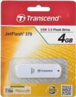 Transcend TS4GJF370 JetFlash 370 4GB Flash Drive, White, Fully compatible with Hi-speed USB 2.0 interface, Easy Plug and Play installation, USB powered, No external power or battery needed, LED status indicator, Extremely slim and portable, Exclusive Transcend Elite data management software, Ultra-light weight of just 8.5g, UPC 760557821953 (TS-4GJF370 TS 4GJF370 TS4G-JF370 TS4G JF370) 
