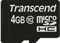 Transcend TS4GUSDC10 microSDHC Class 10 (Premium) 4GB Memory Card without Adapter, Fully compatible with SD 3.0 Standards, Class 10 speed rating guarantees fast and reliable write performance, Easy to use, Plug-and-play operation, Built-in Error Correcting Code (ECC) to detect and correct transfer errors, UPC 760557821397 (TS-4GUSDC10 TS 4GUSDC10 TS4G-USDC10 TS4G USDC10) 