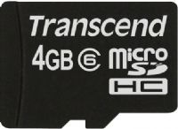 Transcend TS4GUSDC6 microSDHC Class 6 (Standard) 4GB Memory Card without Adapter, Fully compliant with the SD 2.0 standard, Only 10% the size of a standard SD card, Easy to use, Built-in Error Correcting Code (ECC) to detect and correct transfer errors, Complies with Secure Digital Music Initiative (SDMI) portable device requirements, UPC 760557813149 (TS-4GUSDC6 TS 4GUSDC6 TS4G-USDC6 TS4G USDC6) 