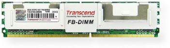 Transcend TS512MFB72V6T-T 240PIN DDR2 667 Fully Buffered DIMM 4GB Memory Module With 256Mx4 CL5, 3.2Gb/s, 4.0Gb/s link transfer rate, 1.8V +/- 0.1V Power Supply for DRAM VDD/VDDQ, 1.5V +/- 0.075V Power Supply for AMB VCC, 3.3V +/- 0.3V Power Supply for VDDSPD, Serial presence detect with EEPROM, UPC 760557806042 (TS512MFB72V6TT TS512MFB72V6T TS512MFB72V6 TS-512MFB72V6T-T) 