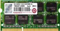 Transcend TS512MSK64V3N DDR 204Pin 4GB DDR3 1333 SO-DIMM Unbuffer Non-ECC Memory Module, JEDEC standard 1.5V +/- 0.075V Power supply, VDDQ=1.5V +/- 0.075V, Clock Freq 667MHZ for 1333Mb/s/Pin, Programmable CAS Latency (6, 7, 8, 9), Programmable Additive Latency (Posted /CAS) 0, CL-2 or CL-1 clock; UPC 760557816577 (TS-512MSK64V3N TS 512MSK64V3N TS512M-SK64V3N) 